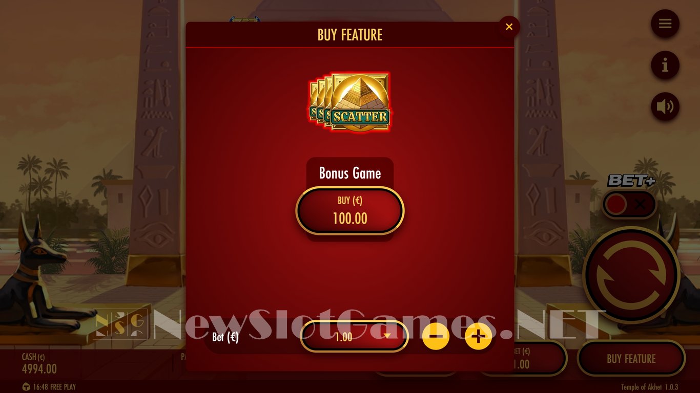 Temple of Akhet Slot Slot Image in Demo - pic. 4