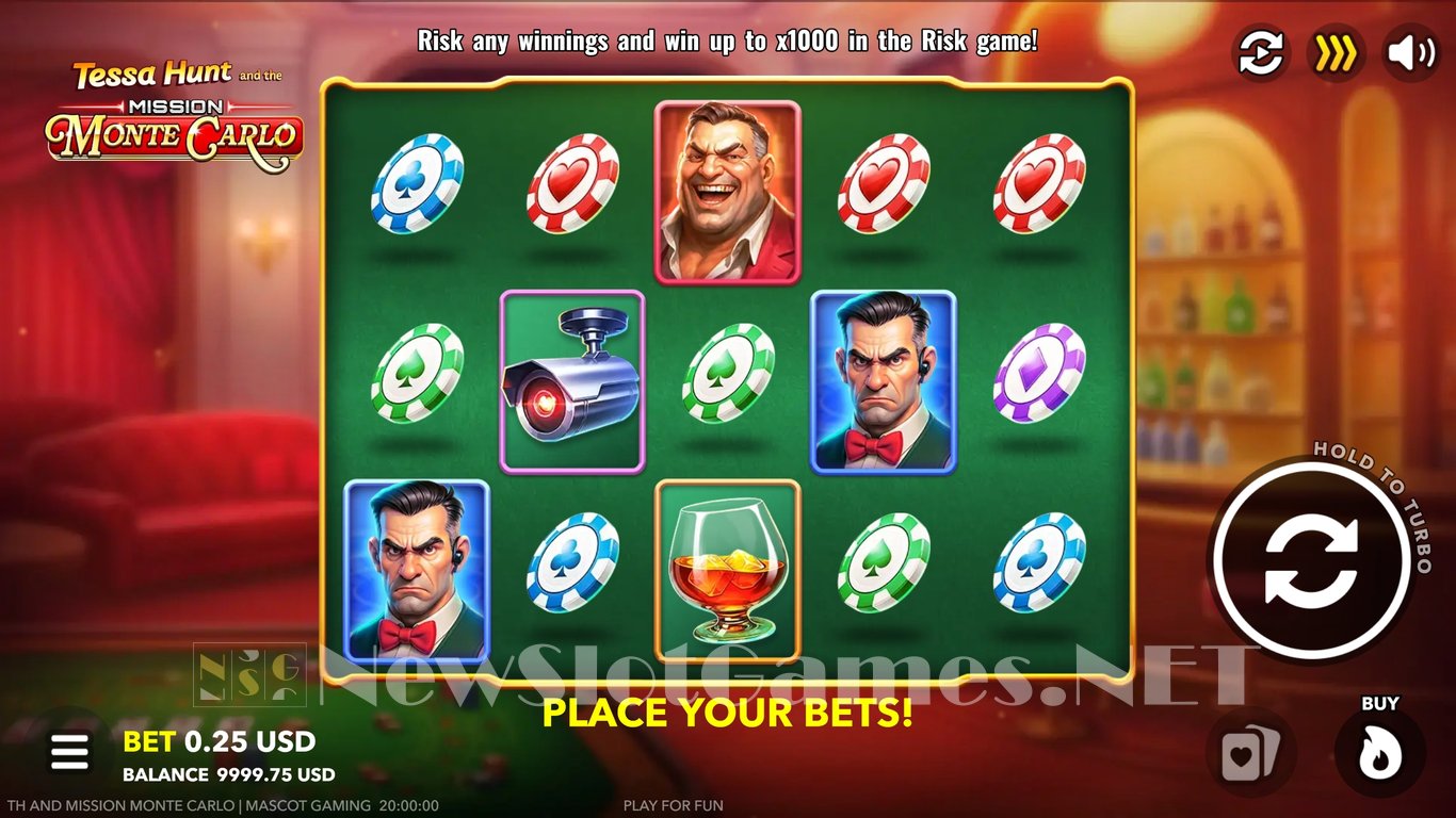 Tessa Hunt and the Mission Monte Carlo Slot Demo Image