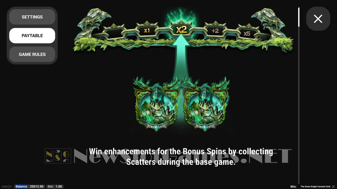 The Green Knight Camelot Gold Slot Slot Image in Demo - pic. 4