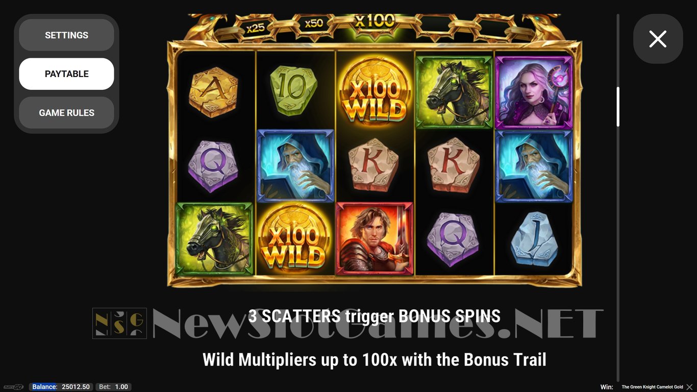 The Green Knight Camelot Gold Slot Slot Image in Demo - pic. 5