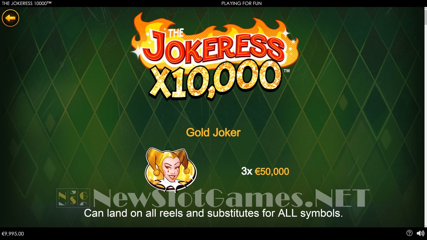 The Jokeress 10000 Slot Slot Image in Demo - pic. 6