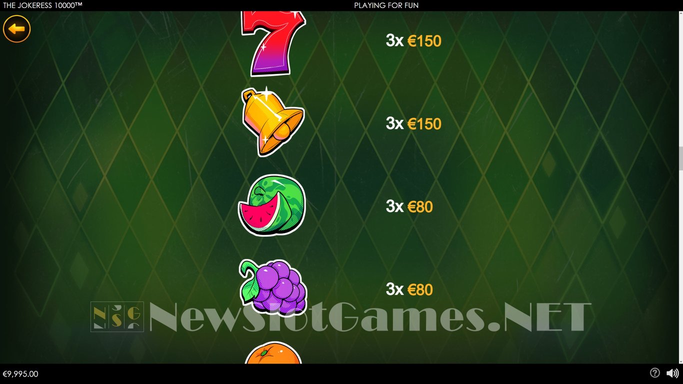 The Jokeress 10000 Slot Slot Image in Demo - pic. 7