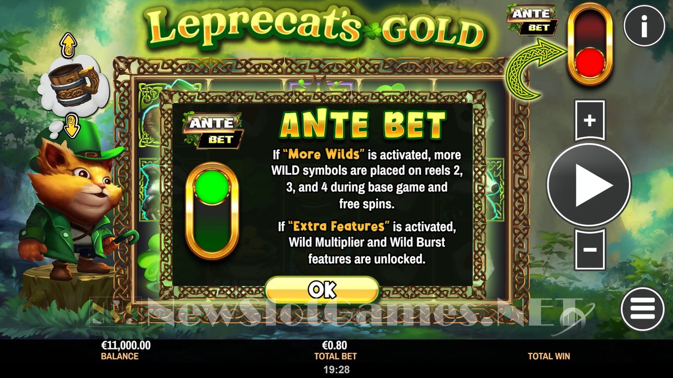 The Leprecats Gold Slot Demo Image