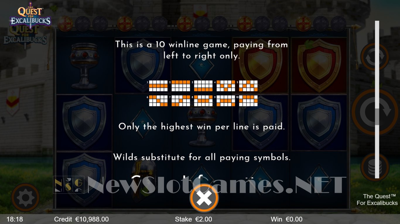 The Quest for Excalibucks Slot Slot Image in Demo - pic. 6