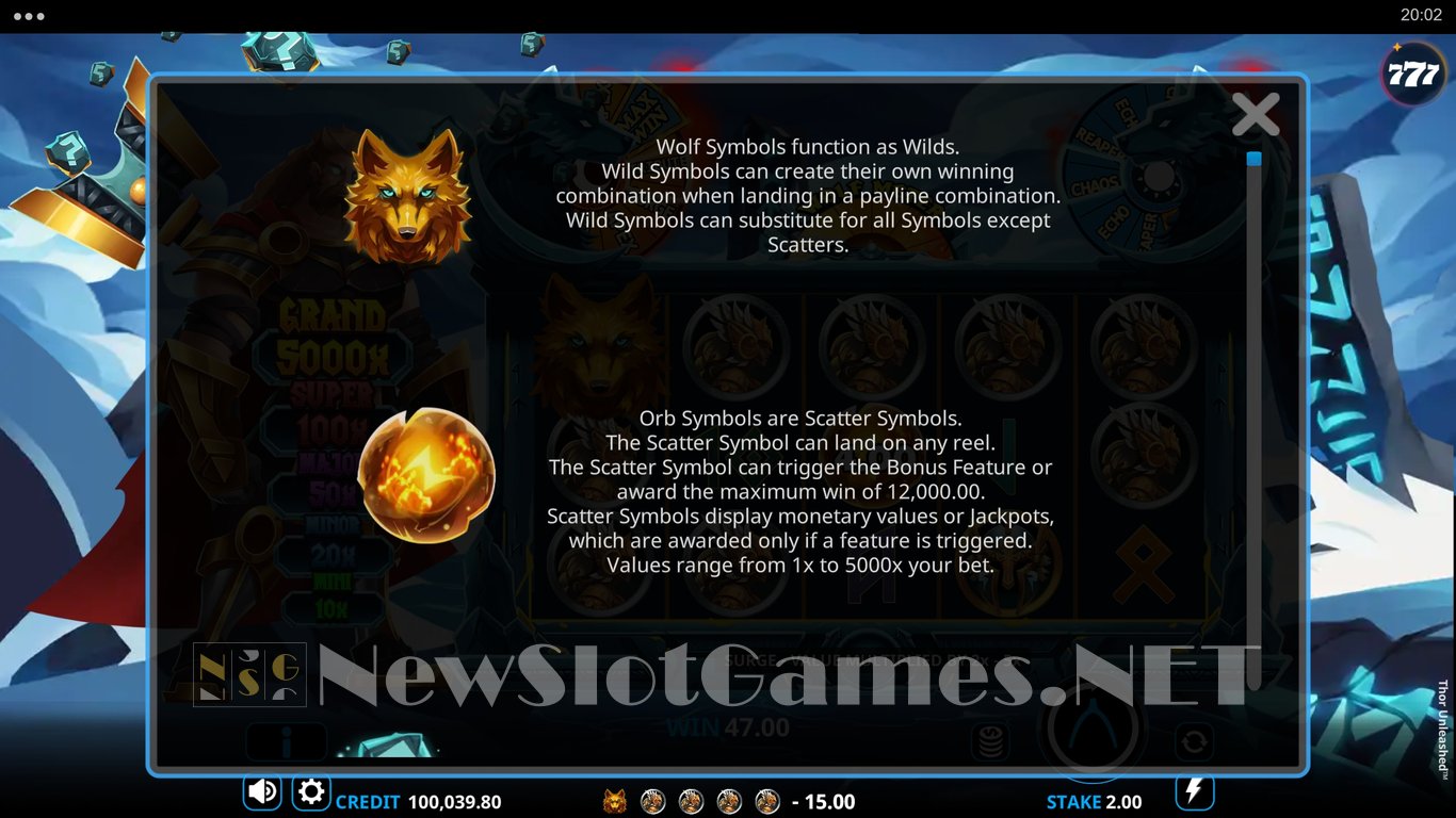 Thor Unleashed Slot Slot Image in Demo - pic. 6