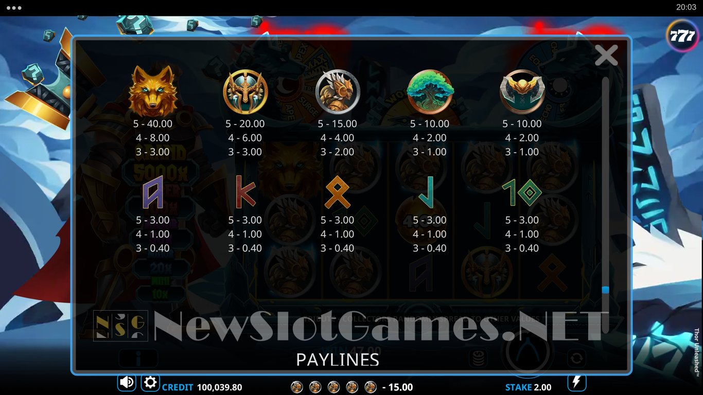 Thor Unleashed Slot Slot Image in Demo - pic. 7