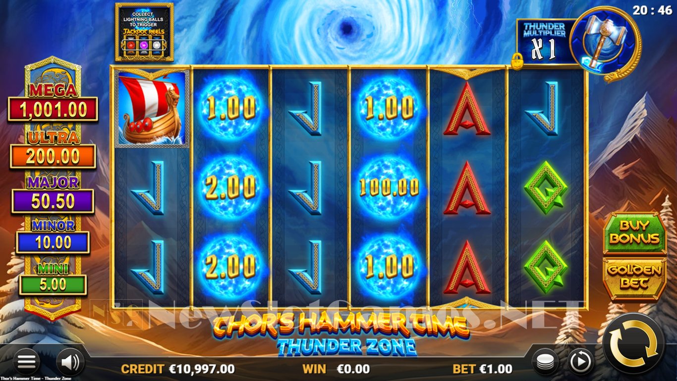 Thors Hammer Time 2 - Thunder Zone Slot Slot Image in Demo - pic. 3