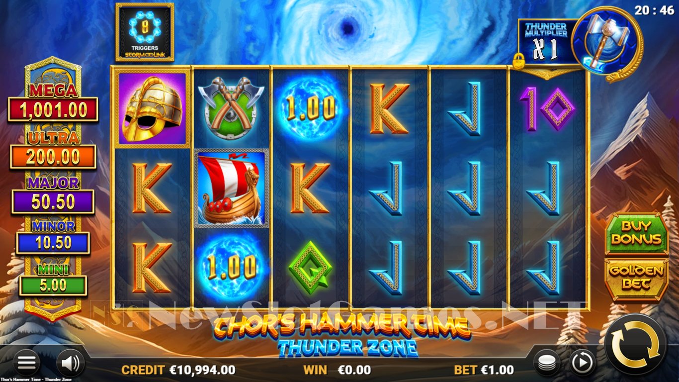 Thors Hammer Time 2 - Thunder Zone Slot Slot Image in Demo - pic. 4