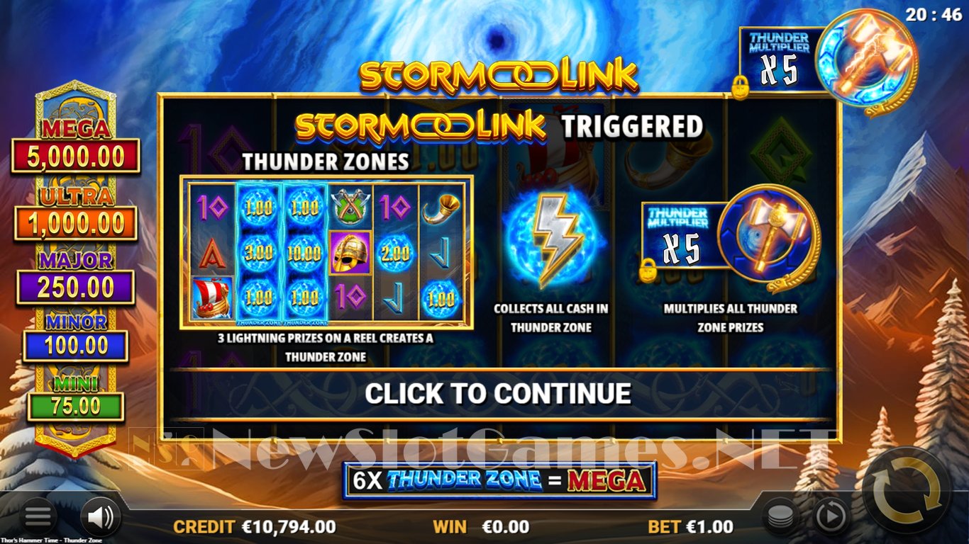 Thors Hammer Time 2 - Thunder Zone Slot Slot Image in Demo - pic. 6