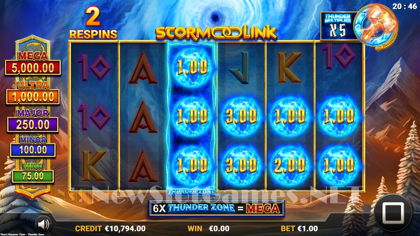 Thors Hammer Time 2 - Thunder Zone Slot Slot Image in Demo - pic. 7
