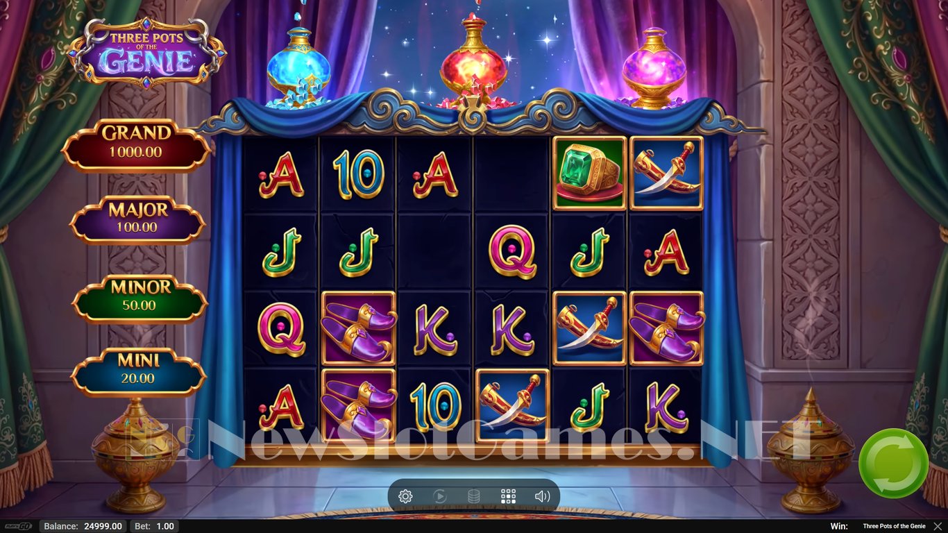 Three Pots of The Genie Slot Demo Image