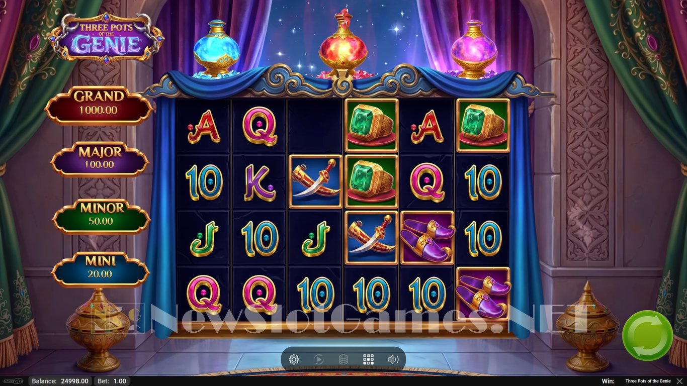 Three Pots of The Genie Slot Slot Image in Demo - pic. 2