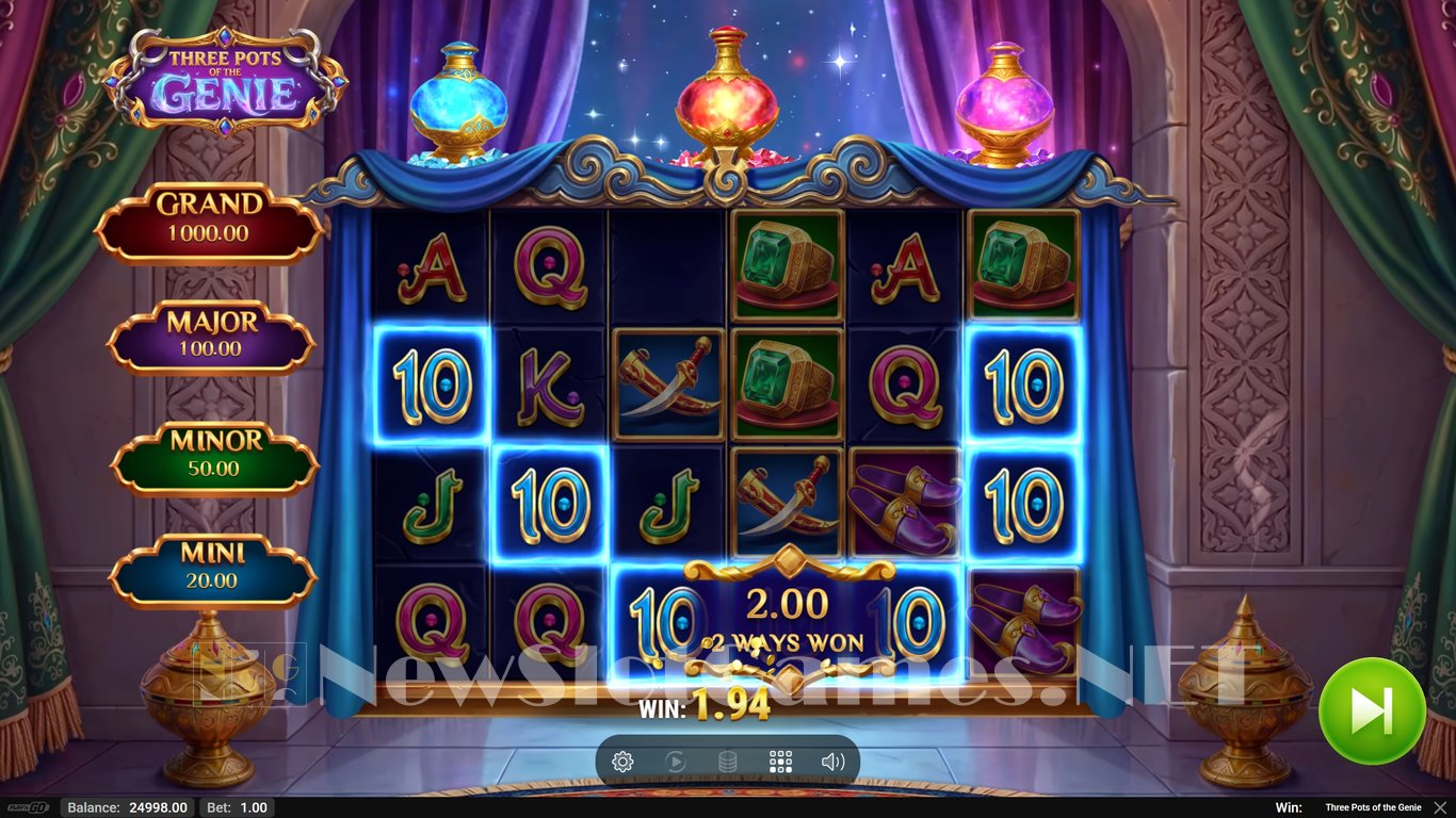 Three Pots of The Genie Slot Slot Image in Demo - pic. 3