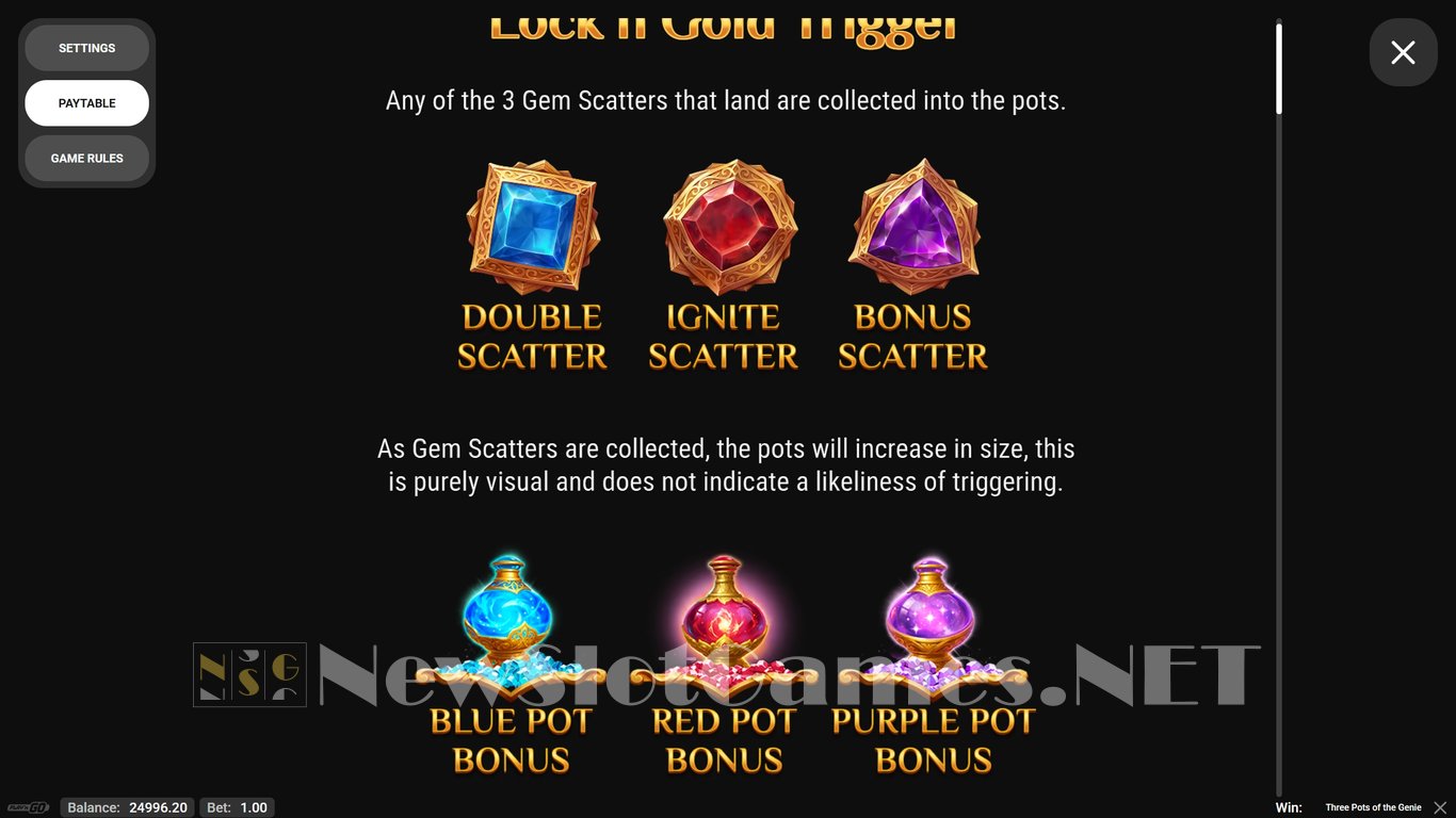 Three Pots of The Genie Slot Slot Image in Demo - pic. 5