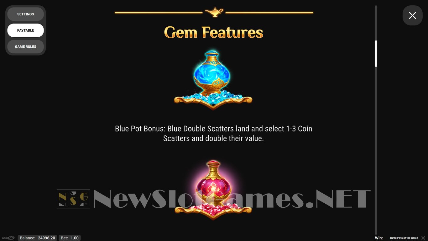 Three Pots of The Genie Slot Slot Image in Demo - pic. 6