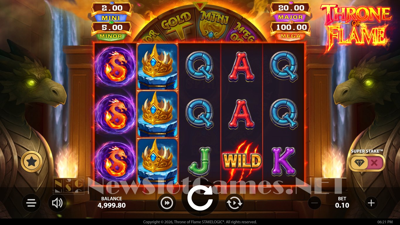 Throne of Flame Slot Demo Image