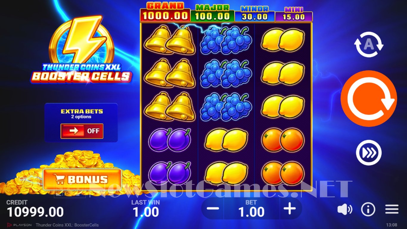 Thunder Coins XXL Booster Cells Slot Demo Image