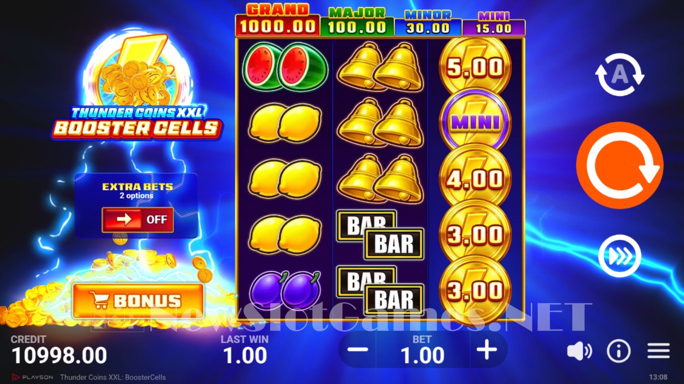 Thunder Coins XXL Booster Cells Slot Slot Image in Demo - pic. 2