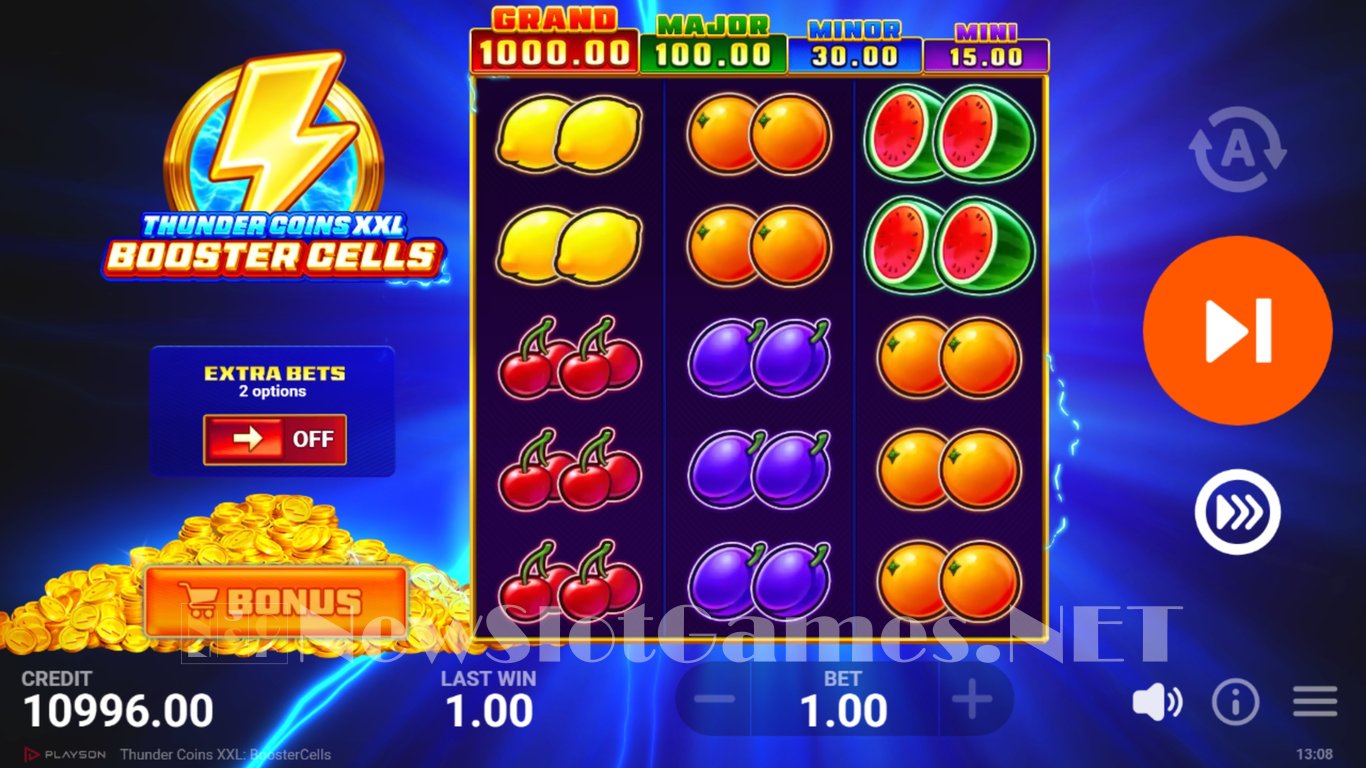 Thunder Coins XXL Booster Cells Slot Slot Image in Demo - pic. 3