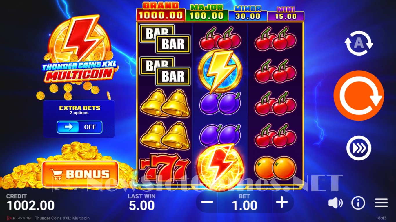 Thunder Coins XXL Multicoin Slot Slot Image in Demo - pic. 3