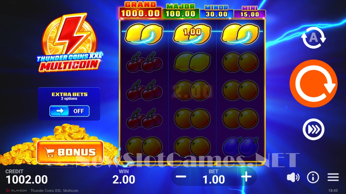 Thunder Coins XXL Multicoin Slot Slot Image in Demo - pic. 4