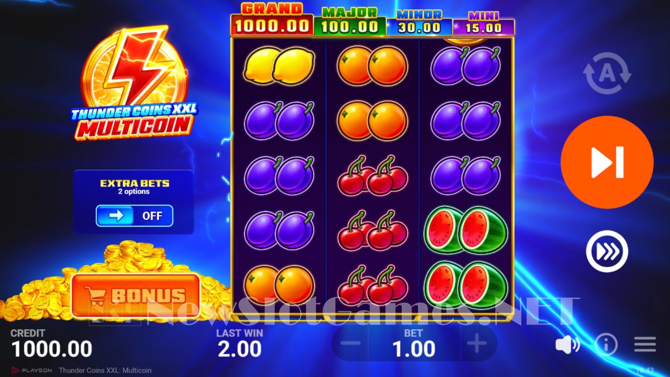 Thunder Coins XXL Multicoin Slot Slot Image in Demo - pic. 5