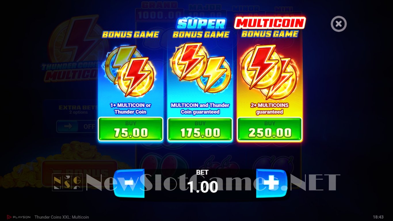 Thunder Coins XXL Multicoin Slot Slot Image in Demo - pic. 6