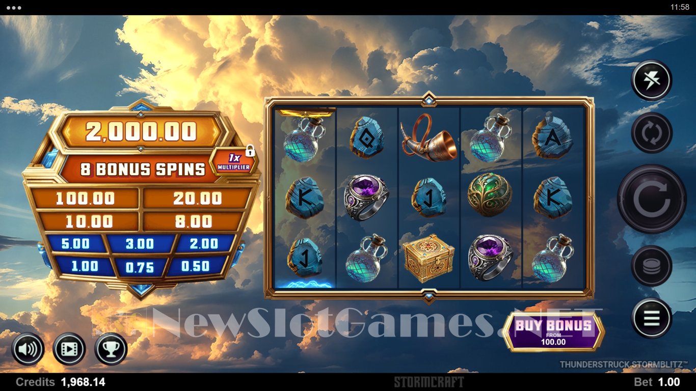 Thunderstruck Stormblitz Slot Slot Image in Demo - pic. 2