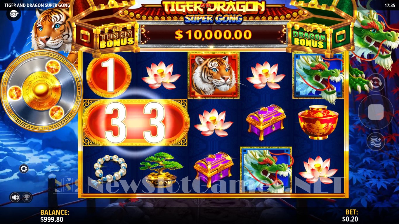 Tiger and Dragon Super Gong Slot Demo Image