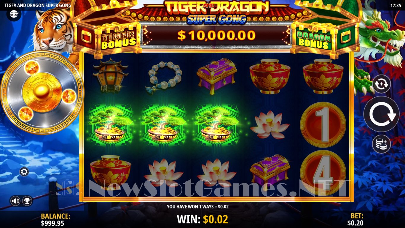 Tiger and Dragon Super Gong Slot Slot Image in Demo - pic. 2