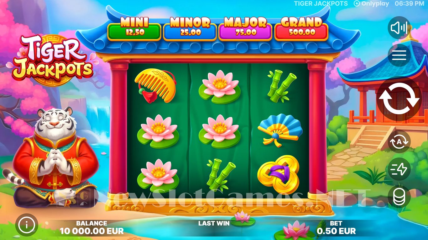 Tiger Jackpots Slot Demo Image