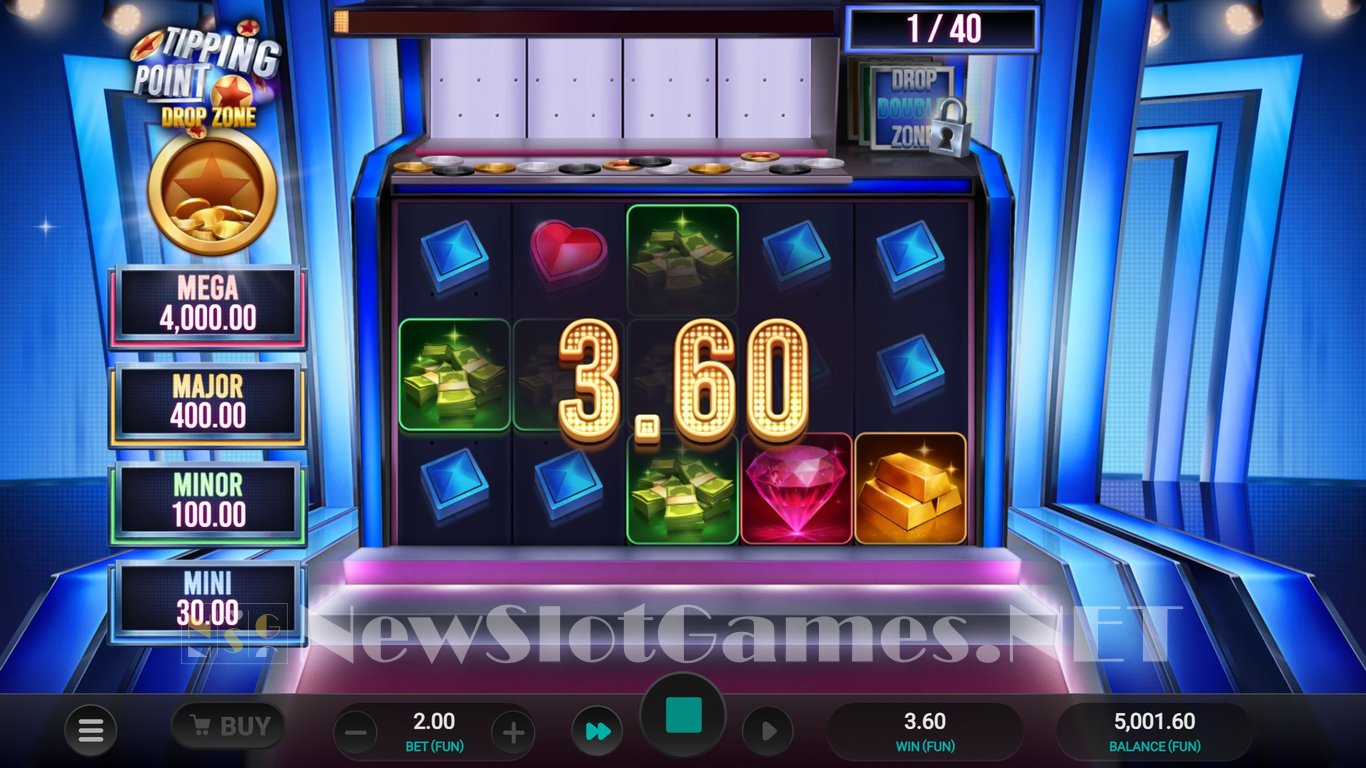 Tipping Point Drop Zone Slot Demo Image
