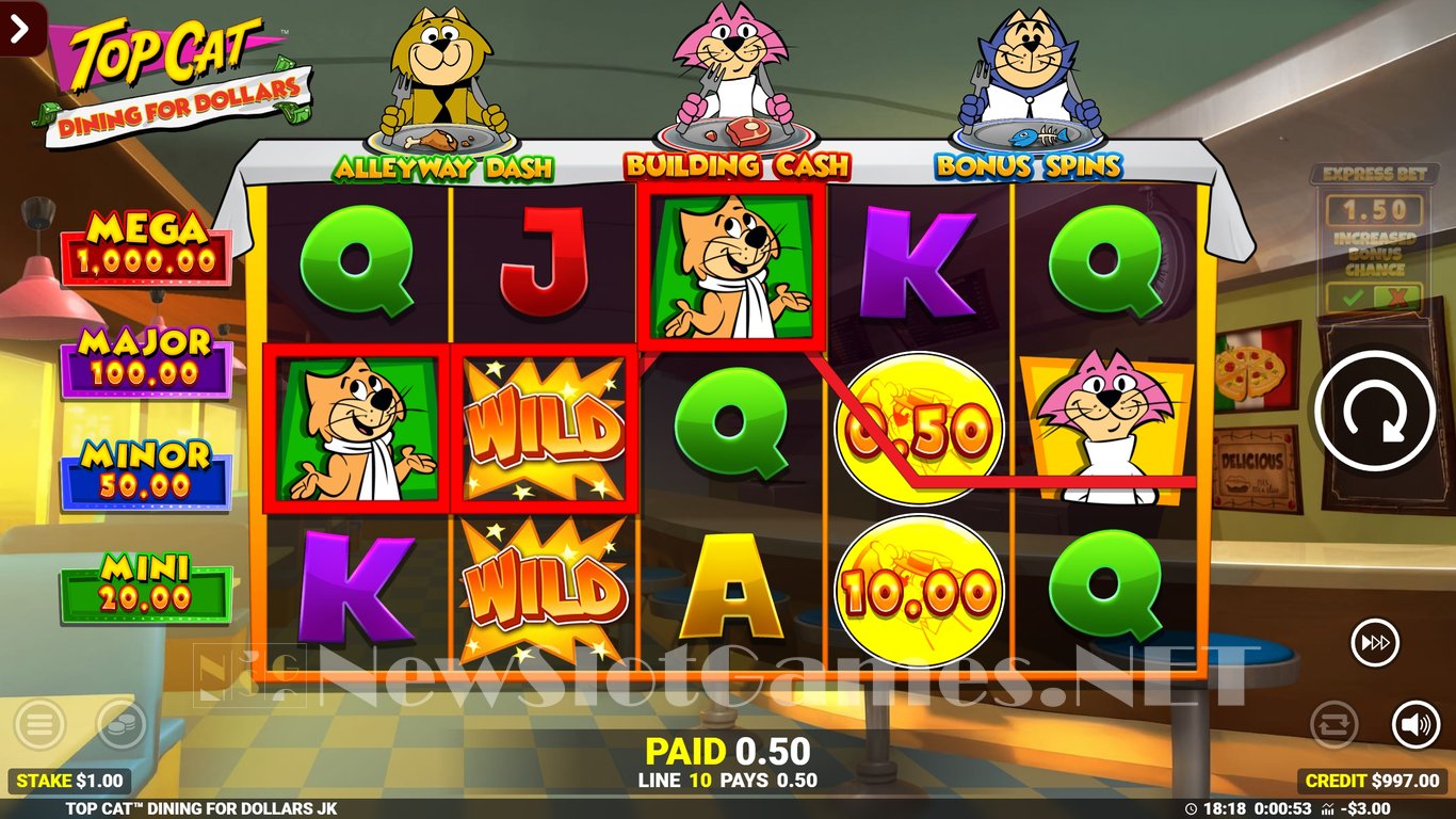 Top Cat Dining For Dollars Slot Slot Image in Demo - pic. 3