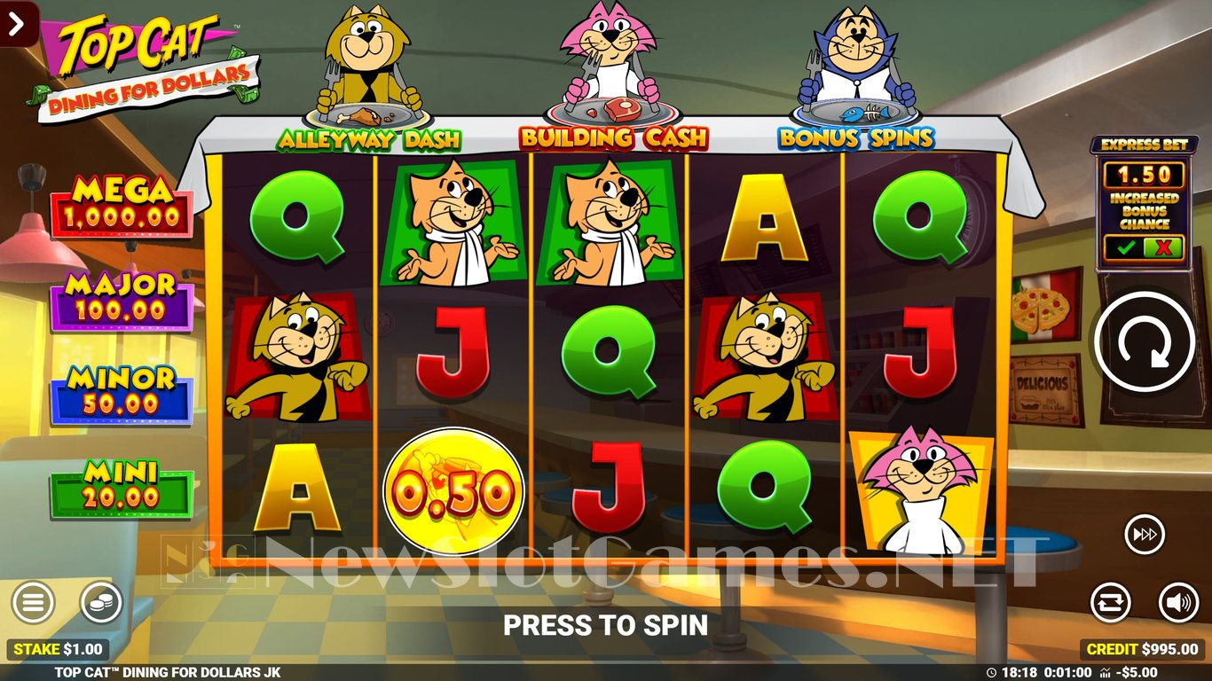 Top Cat Dining For Dollars Slot Slot Image in Demo - pic. 4