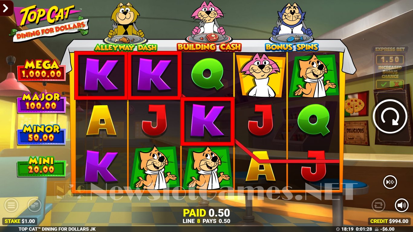 Top Cat Dining For Dollars Slot Slot Image in Demo - pic. 5