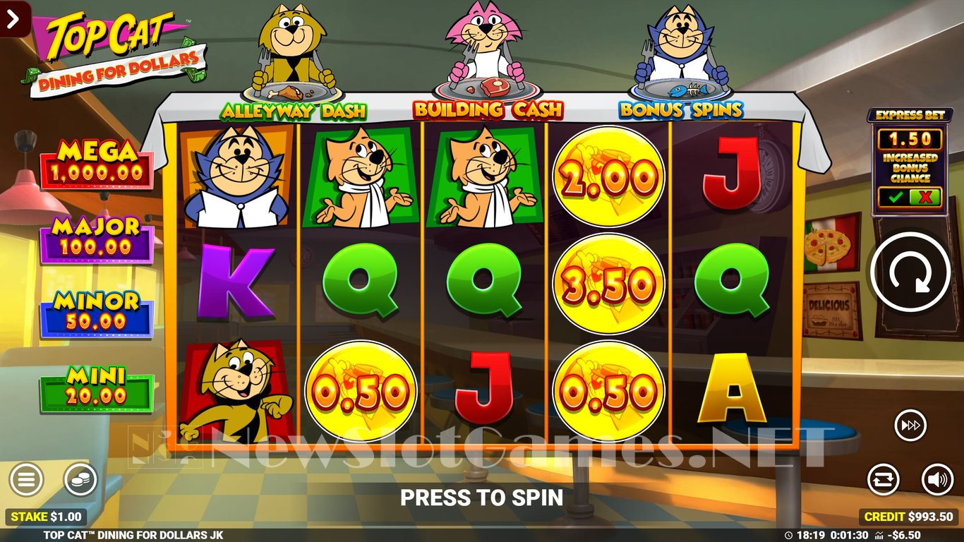 Top Cat Dining For Dollars Slot Slot Image in Demo - pic. 6