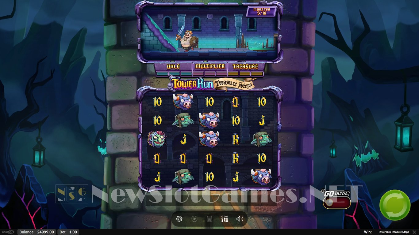 Tower Run Treasure Steps Slot Demo Image