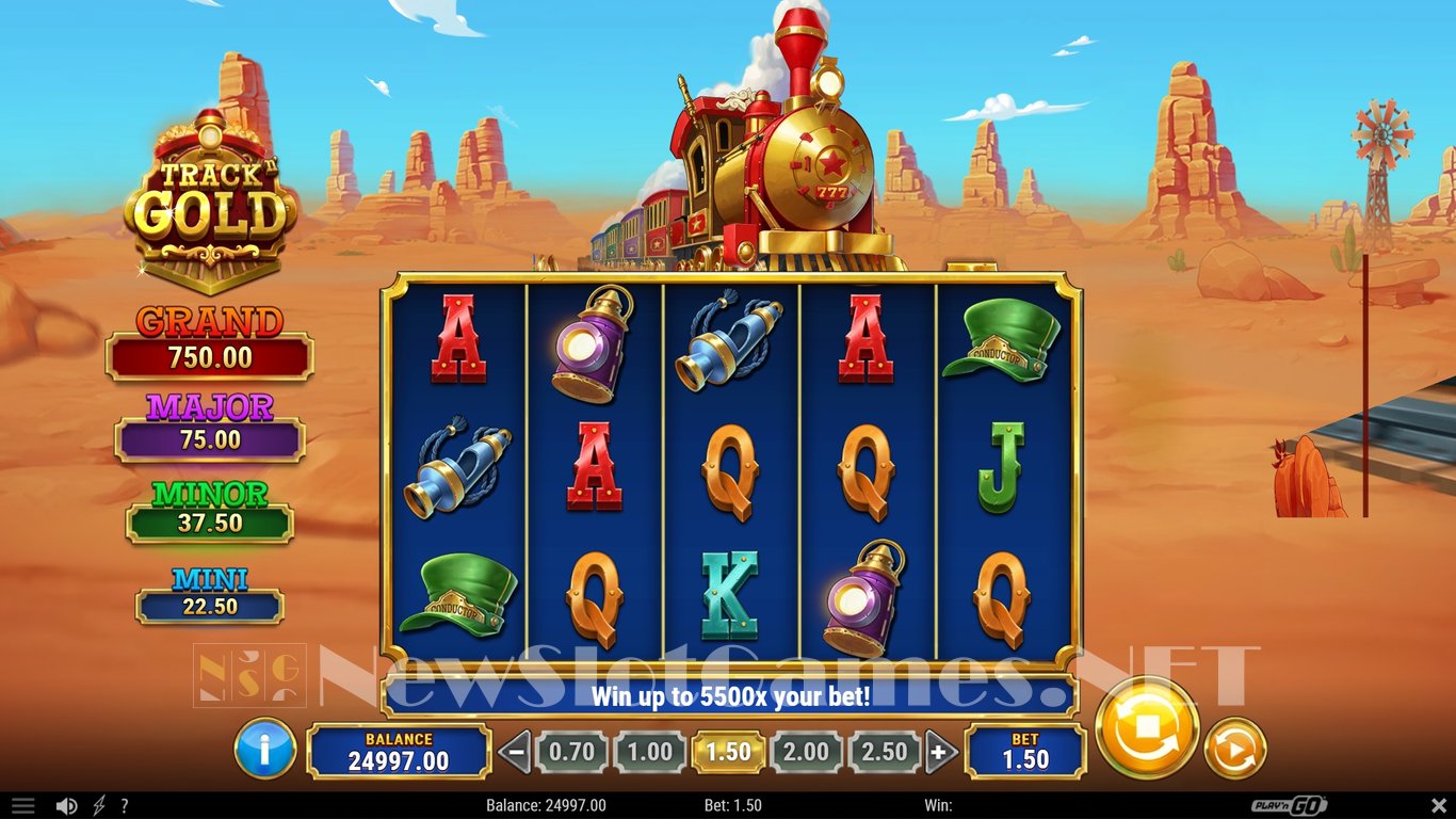 Track n Gold Slot Demo Image