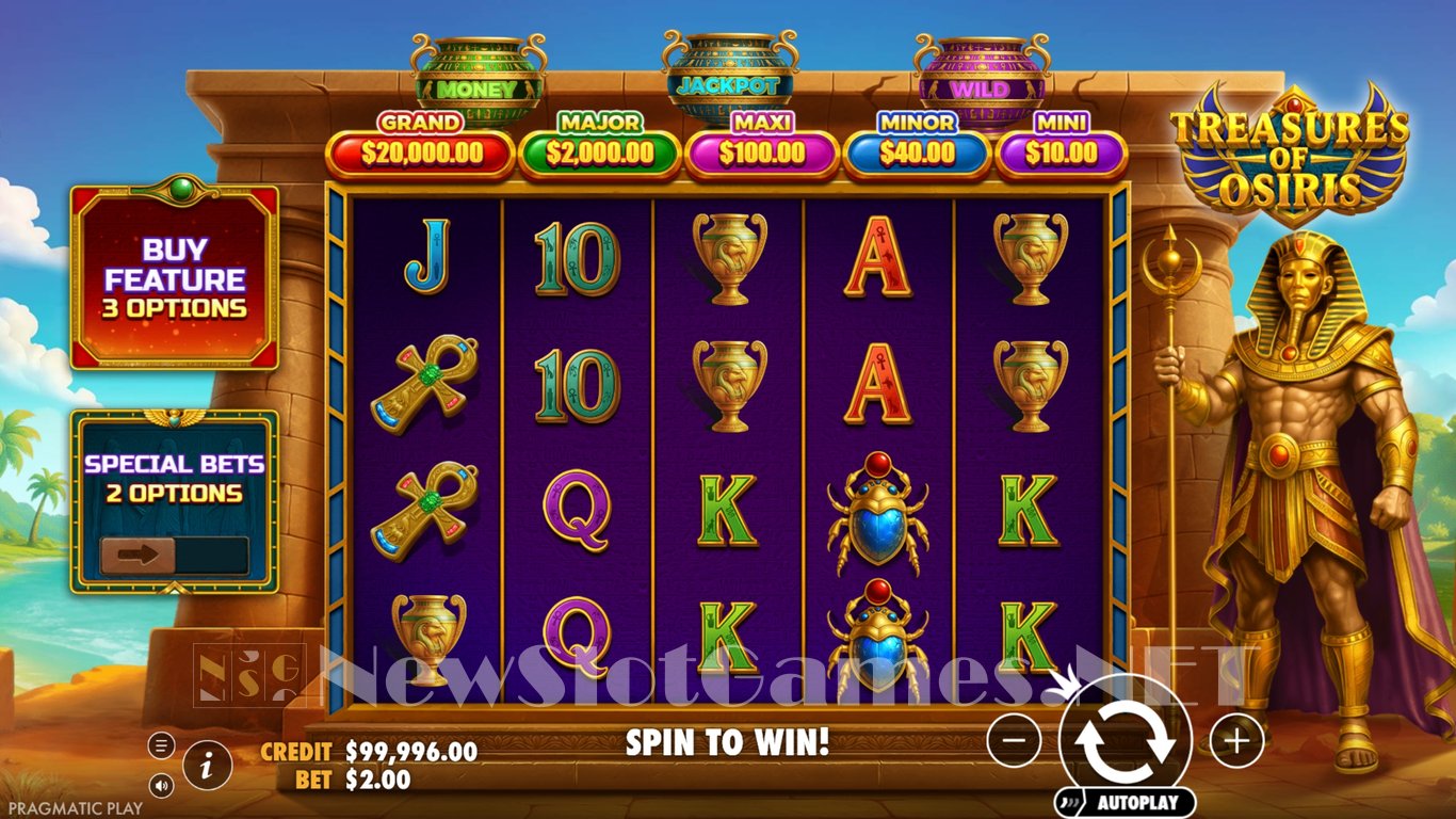 Treasures of Osiris Slot Slot Image in Demo - pic. 2