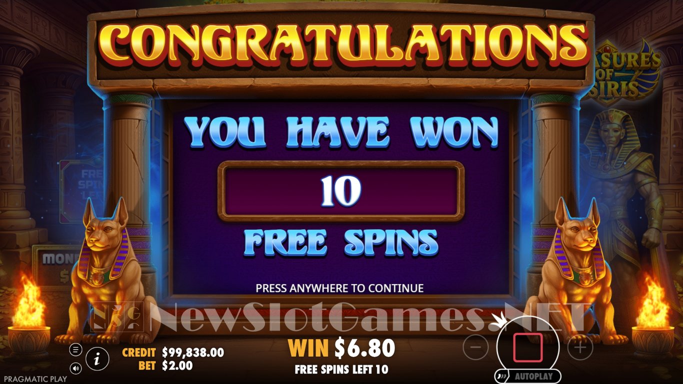 Treasures of Osiris Slot Slot Image in Demo - pic. 7