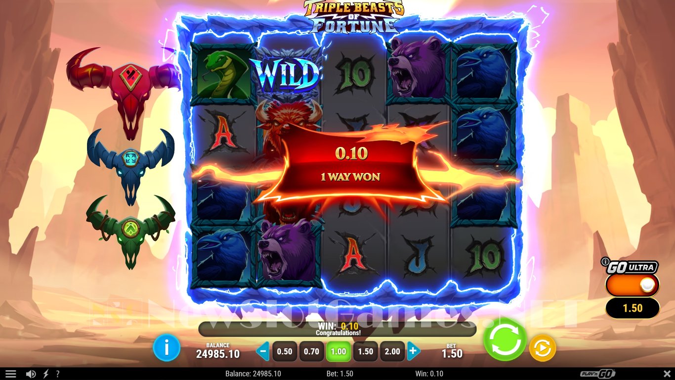 Triple Beasts of Fortune Slot Slot Image in Demo - pic. 3