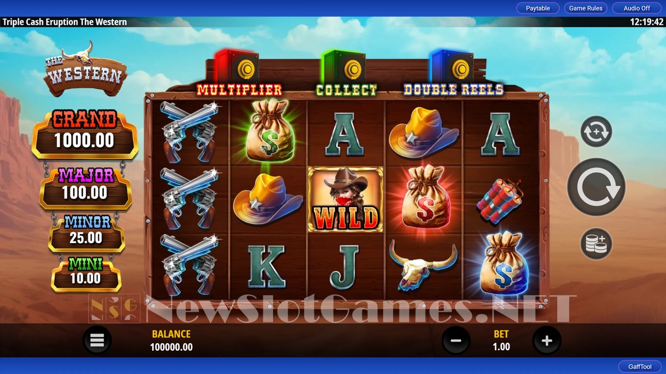 Triple Cash Eruption The Western Slot Demo Image