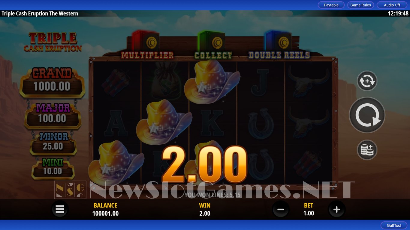 Triple Cash Eruption The Western Slot Slot Image in Demo - pic. 3