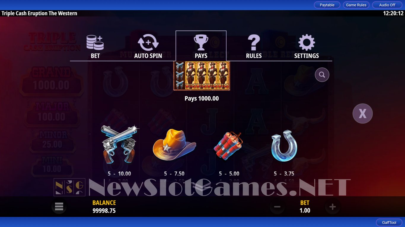 Triple Cash Eruption The Western Slot Slot Image in Demo - pic. 5