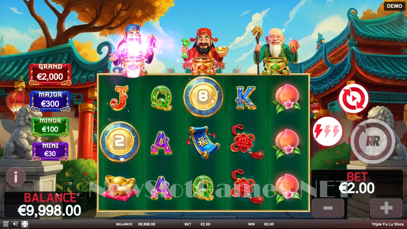 Triple Fu Lu Shou Slot Demo Image