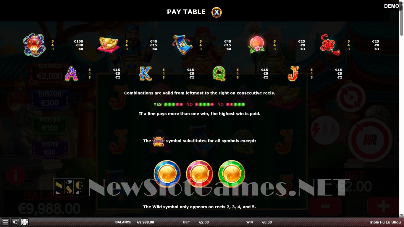 Triple Fu Lu Shou Slot Slot Image in Demo - pic. 5