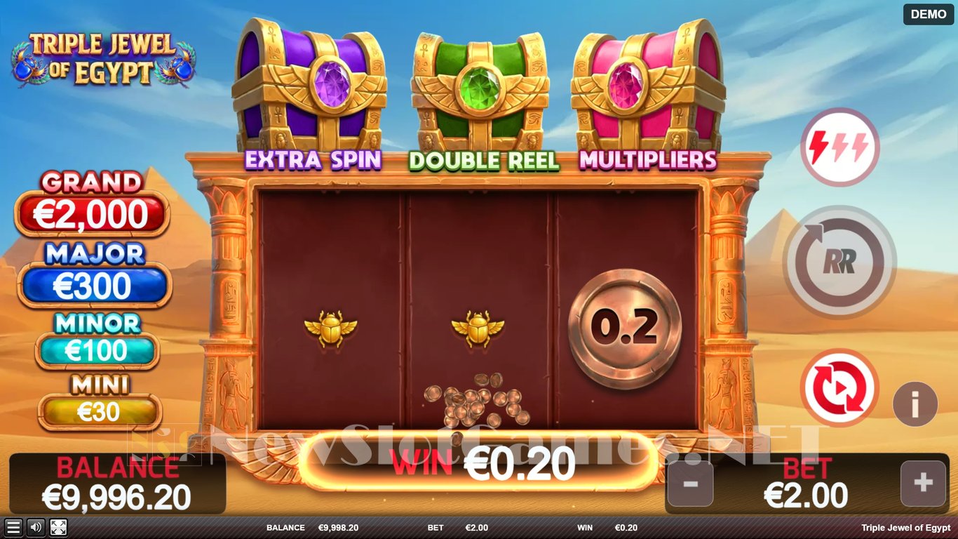 Triple Jewel of Egypt Slot Demo Image