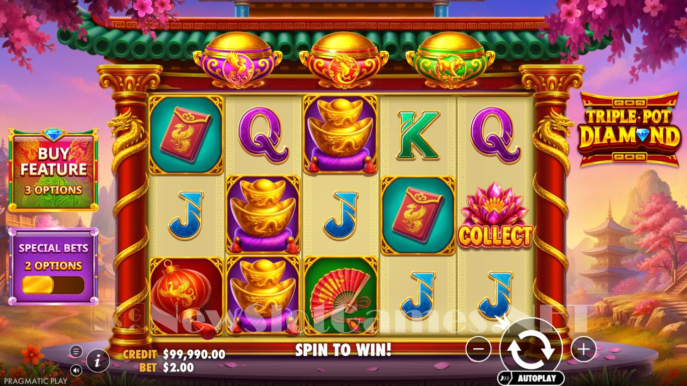 Triple Pot Diamond Slot Slot Image in Demo - pic. 2
