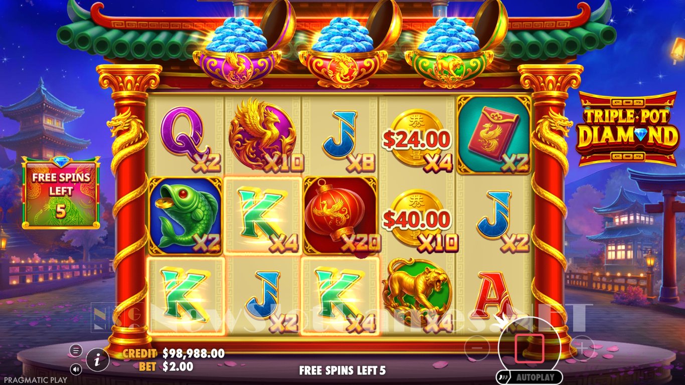 Triple Pot Diamond Slot Slot Image in Demo - pic. 9
