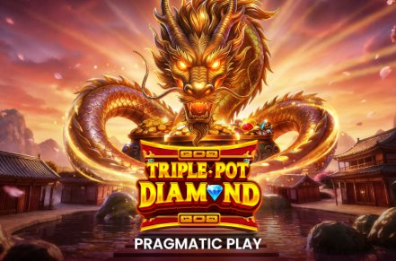 Triple Pot Diamond Slot Icon